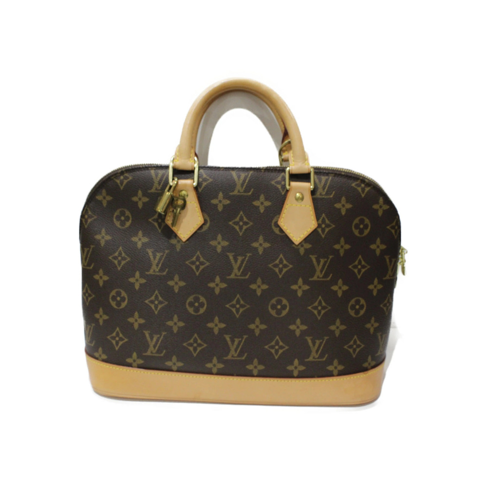 LOUIS VUITTON Alma Monogram Brown Canvas Handbag Use